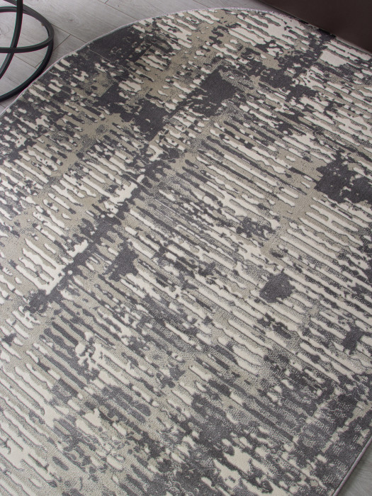 Ковер D999 - CREAM-GRAY - Овал - коллекция ATLANTIS