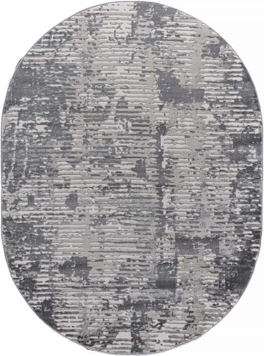 Ковер D999 - CREAM-GRAY - Овал - коллекция ATLANTIS