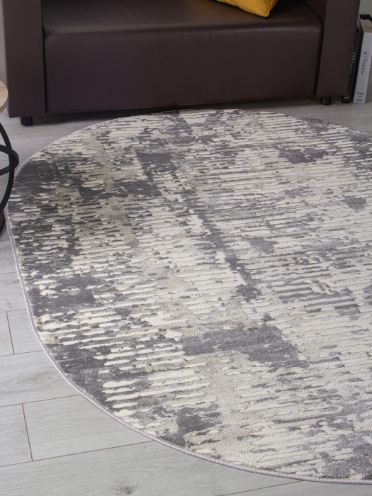 Ковер D999 - CREAM-GRAY - Овал - коллекция ATLANTIS