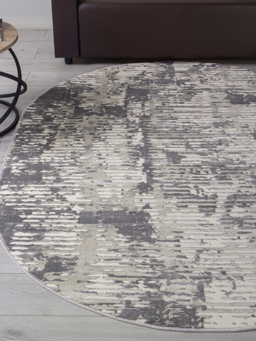 Ковер D999 - CREAM-GRAY - Овал - коллекция ATLANTIS