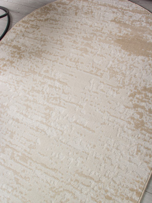 Ковер F267 - BEIGE - Овал - коллекция CUBA