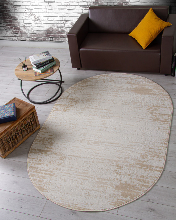 Ковер F267 - BEIGE - Овал - коллекция CUBA