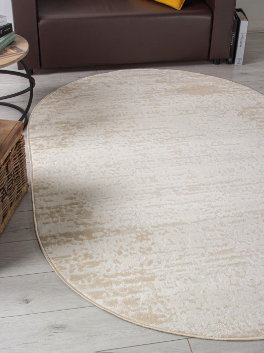 Ковер F267 - BEIGE - Овал - коллекция CUBA