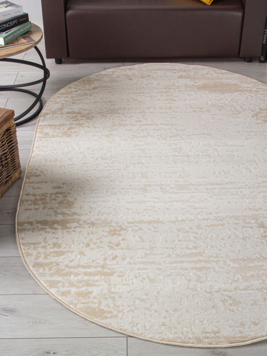 Ковер F267 - BEIGE - Овал - коллекция CUBA