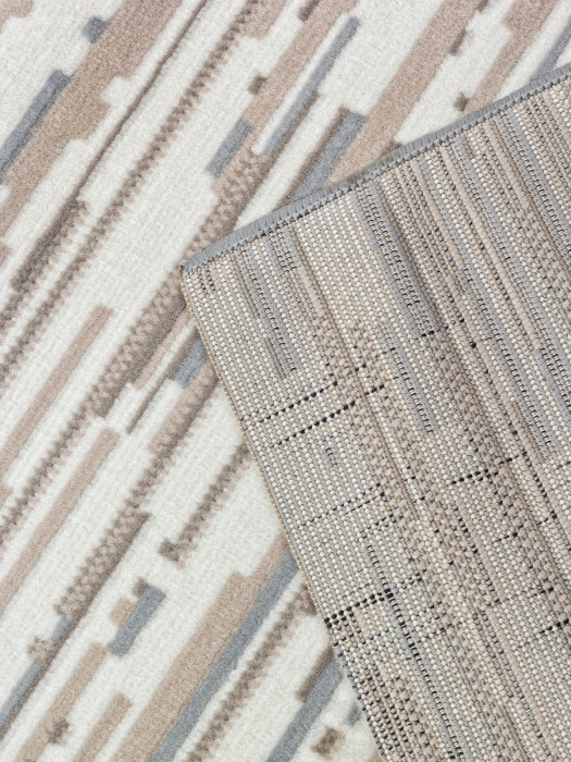 Ковер F352 - CREAM-BLUE - Дорожка - коллекция SIERRA