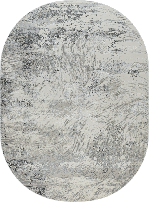 Ковер 36592A oval GREY / GREY