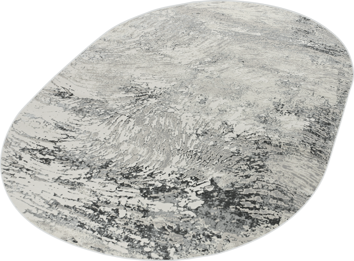 Ковер 36592A oval GREY / GREY