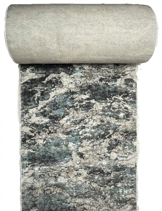 Ковер 02463H - BLUE / GREY - Дорожка - коллекция SAFARI