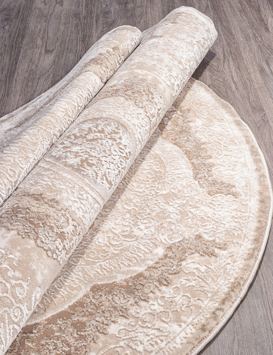 Ковер 03880B - BROWN / BROWN - Круг - коллекция ARMINA