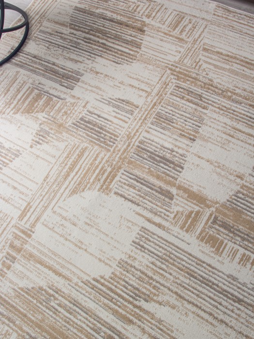 Ковер 06029A - TOZ GRI / BEIGE - Прямоугольник - коллекция PRAGA