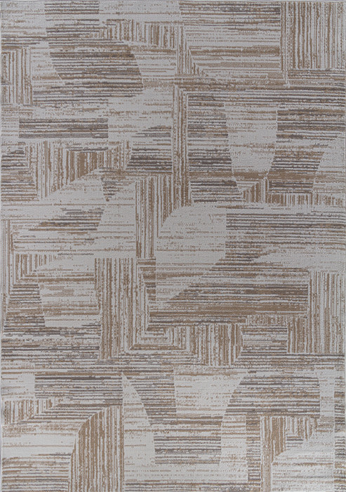 Ковер 06029A - TOZ GRI / BEIGE - Прямоугольник - коллекция PRAGA