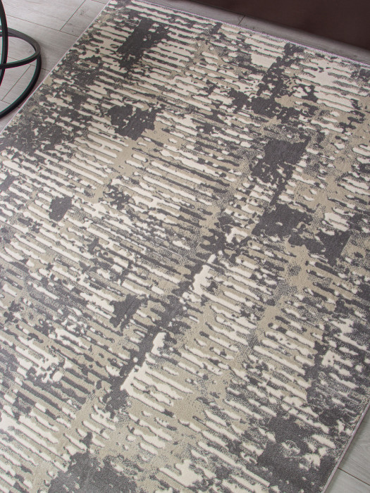 Ковер D999 - CREAM-GRAY - Прямоугольник - коллекция ATLANTIS