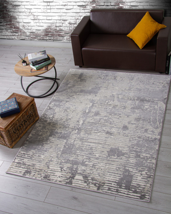 Ковер D999 - CREAM-GRAY - Прямоугольник - коллекция ATLANTIS
