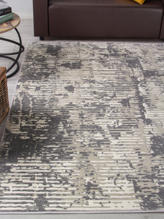 Ковер D999 - CREAM-GRAY - Прямоугольник - коллекция ATLANTIS