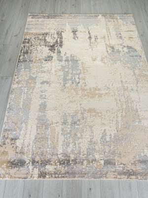 Ковер M027A - LIGHT BEIGE / TAUPE - Прямоугольник - коллекция SIESTA