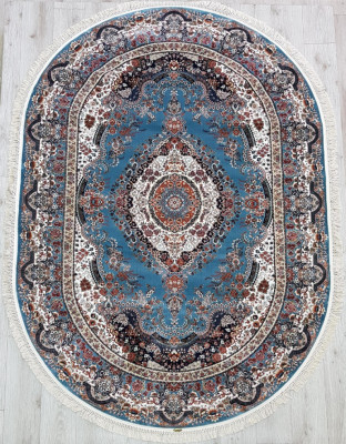 Ковер 36318A oval BLUE / BLUE