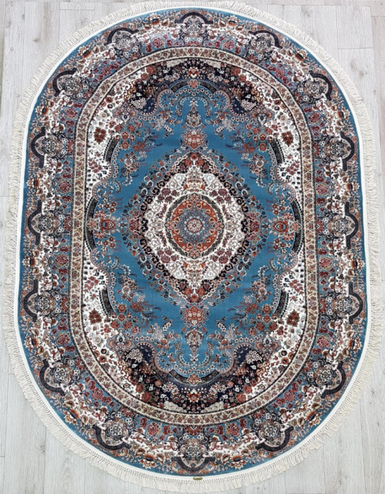 Ковер 36318A oval BLUE / BLUE