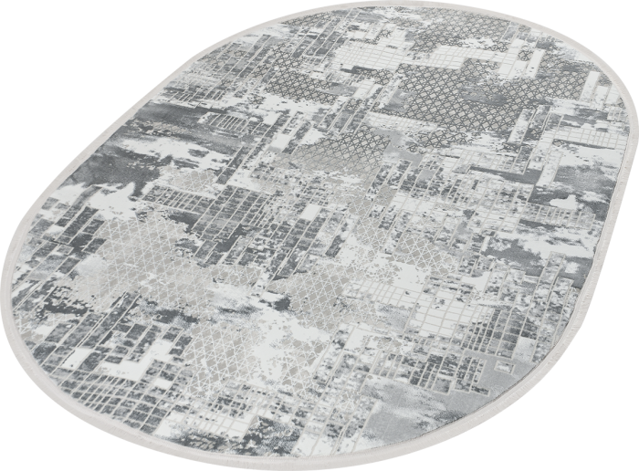 Ковер 38267B oval GREY / L.GREY