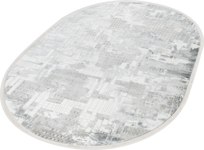 Ковер 38267B oval GREY / L.GREY