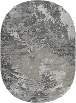Ковер 40055B oval GREY / L.GREY