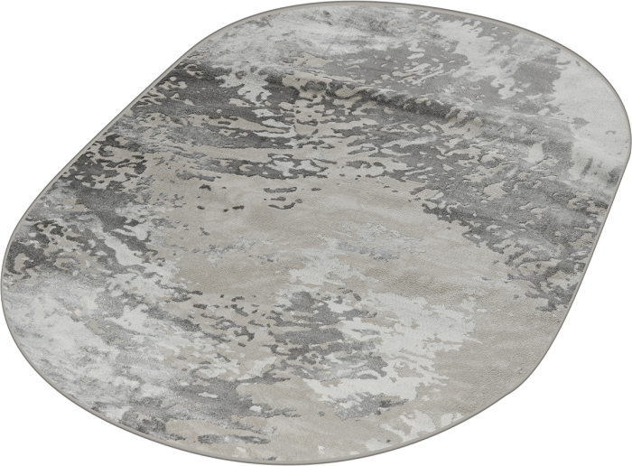 Ковер 40055B oval GREY / L.GREY