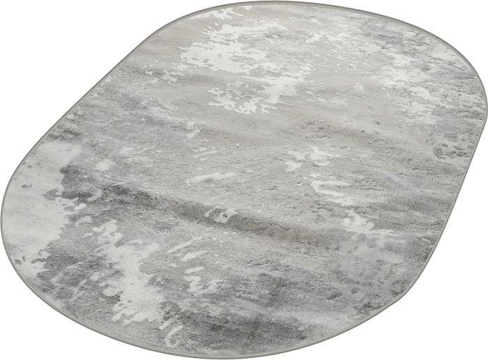 Ковер 40055B oval GREY / L.GREY