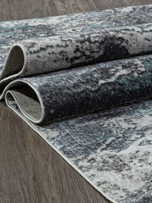 Ковер 02463H - BLUE / GREY - Прямоугольник - коллекция SAFARI