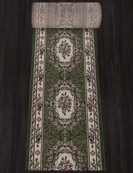 Ковер 5444 - GREEN - Дорожка - коллекция GAVANA