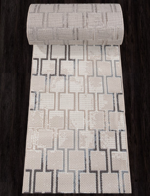 Ковер F353 - BEIGE-BLUE - Дорожка - коллекция SIERRA