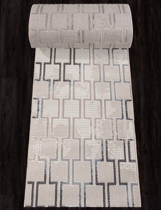 Ковер F353 - BEIGE-BLUE - Дорожка - коллекция SIERRA