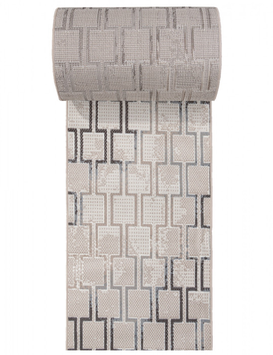 Ковер F353 - BEIGE-BLUE - Дорожка - коллекция SIERRA