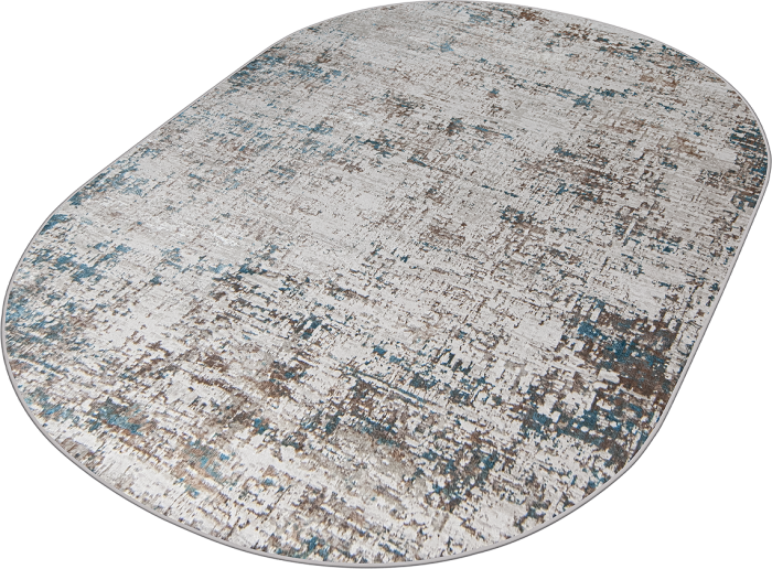Ковер 38554A oval BLUE FLS / CREAM FLS