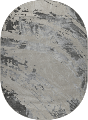 Ковер 40059B oval GREY / L.GREY