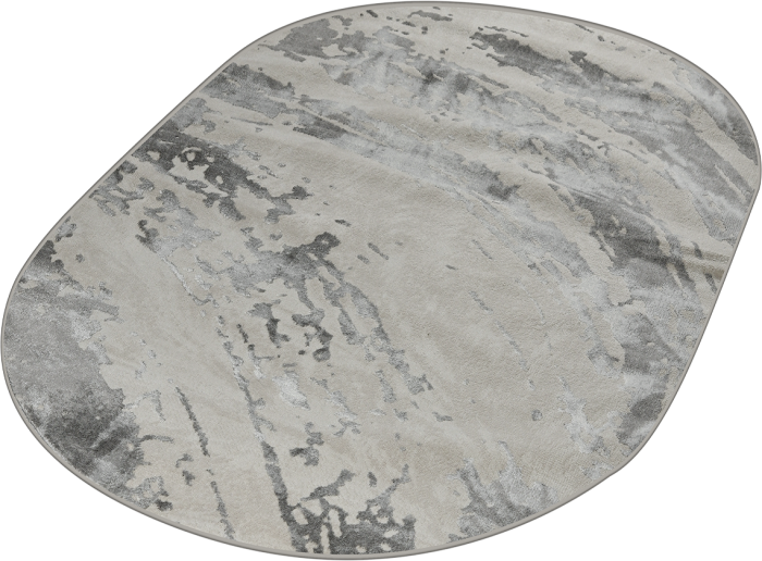 Ковер 40059B oval GREY / L.GREY