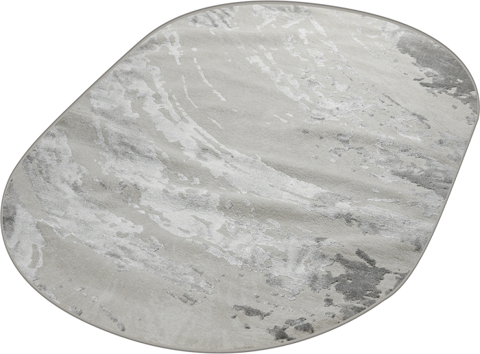 Ковер 40059B oval GREY / L.GREY