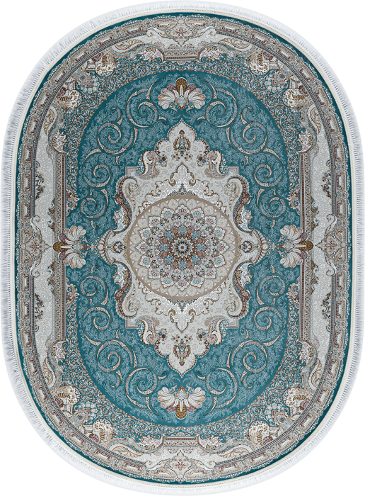 Ковер G144 oval BLUE / GRAY