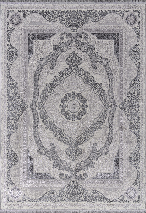 Ковер 3098G - GREY / GREY - Прямоугольник - коллекция LORA