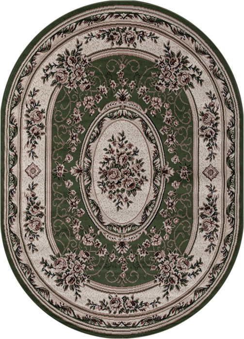 Ковер 5444 - GREEN - Овал - коллекция GAVANA