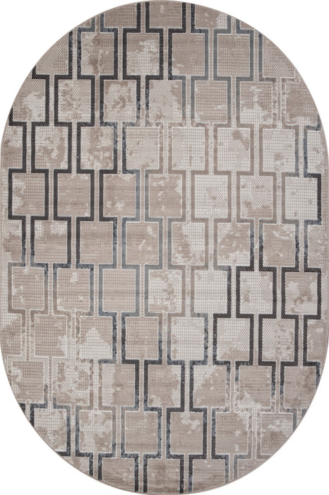 Ковер F353 - BEIGE-BLUE - Овал - коллекция SIERRA