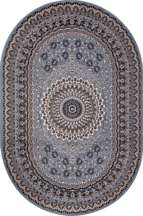 Ковер D504 - BLUE-BROWN 2 - Овал - коллекция SIERRA