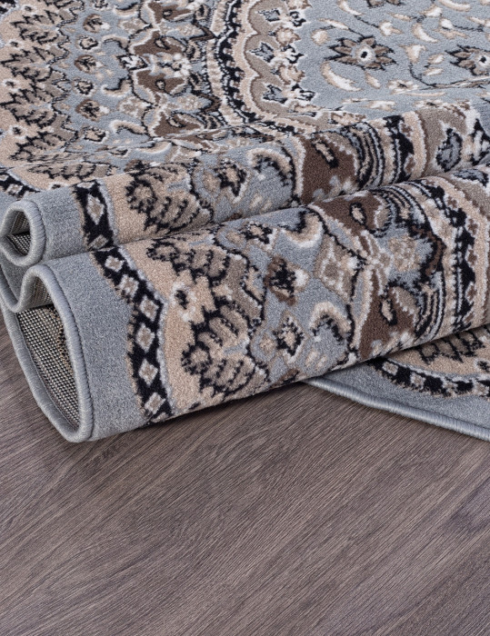 Ковер D504 - BLUE-BROWN 2 - Овал - коллекция SIERRA