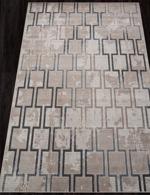 Ковер F353 - BEIGE-BLUE - Прямоугольник - коллекция SIERRA