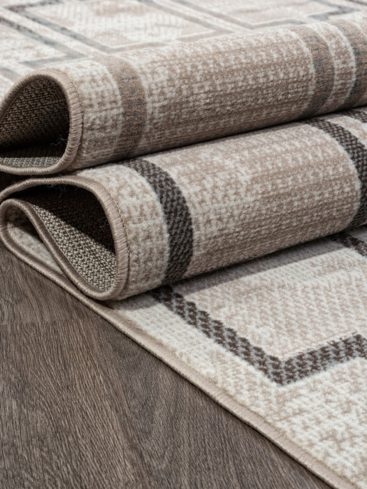 Ковер F353 - BEIGE-BLUE - Прямоугольник - коллекция SIERRA