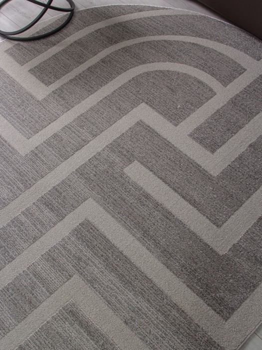 Ковер F439 - LIGHT GRAY - Овал - коллекция DIOS