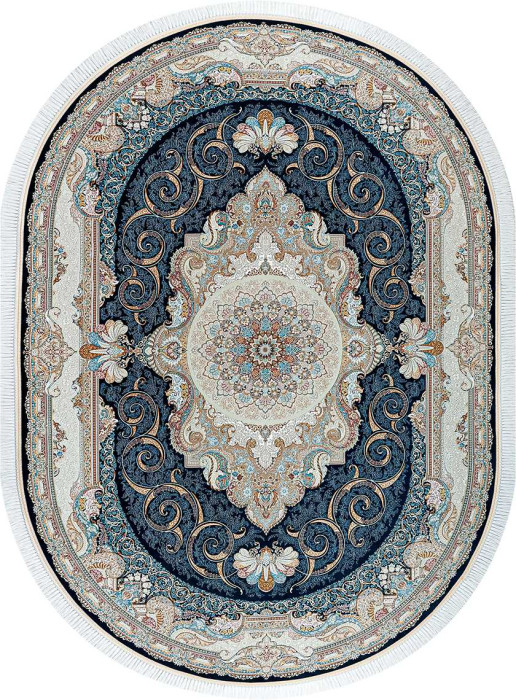 Ковер G144 oval D.BLUE