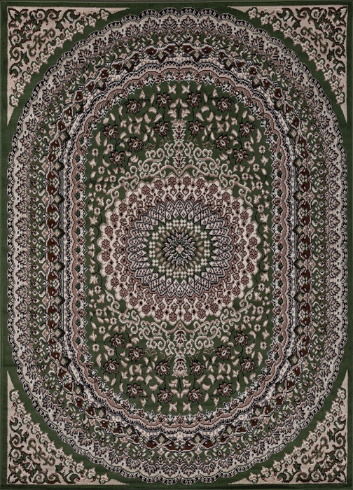 Ковер D504 - GREEN - Прямоугольник - коллекция GAVANA