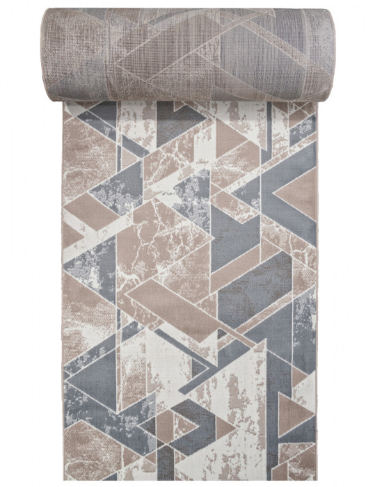 Ковер F354 - BEIGE-BLUE - Дорожка - коллекция SIERRA