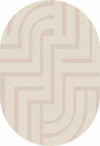 Ковер DIOS ( ДИОС) F439 - LIGHT CREAM ( Овал )