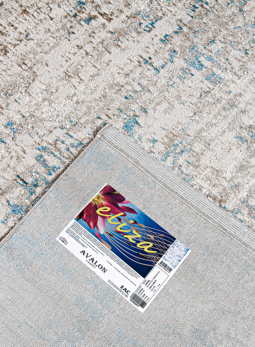 Ковер 38554A r BLUE FLS / CREAM FLS