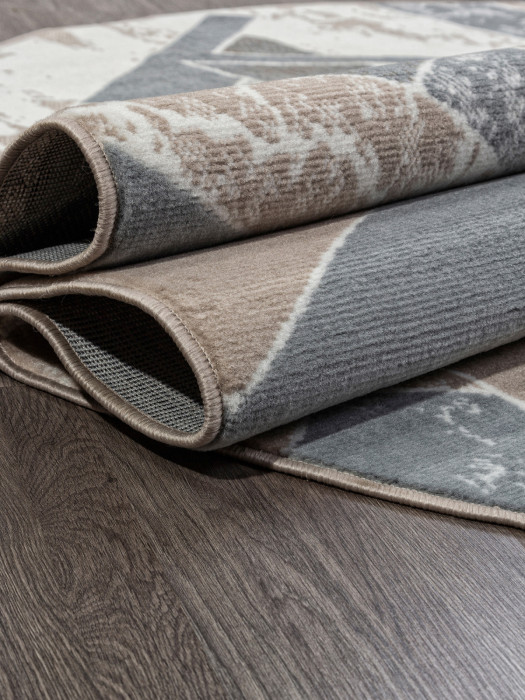 Ковер F354 - BEIGE-BLUE - Овал - коллекция SIERRA